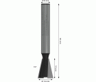 Broca fresadora para cola de milano PRO Router, 15°, vástago 8 mm