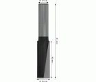Broca fresadora recta PRO, dos acanaladuras, Ø 16 x L 40, vástago de 12 mm