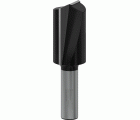 Broca fresadora recta PRO, dos acanaladuras, Ø 25 x L 40, vástago de 12 mm