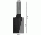 Broca fresadora recta PRO, dos acanaladuras, Ø 30 x L 40, vástago de 12 mm