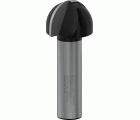 Broca fresadora PRO para molduras de media caña, R 12, vástago de 12 mm