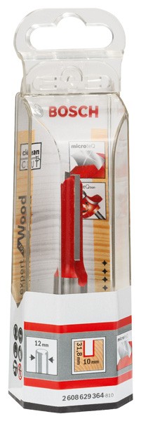 Fresa recta Expert for Wood, carburo, 12 mm, D1 10 mm, L 31,8 mm, G 76 mm