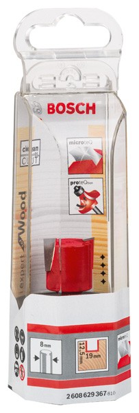 Fresa para cajas de bisagras Expert for Wood, 8 mm, D1 19 mm, L 12,5 mm, G 51 mm