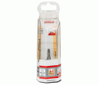 Fresa para medias cañas Expert for Wood, 8 mm, R1 3 mm, D 6 mm, L 12,7 mm, G 50,8 mm