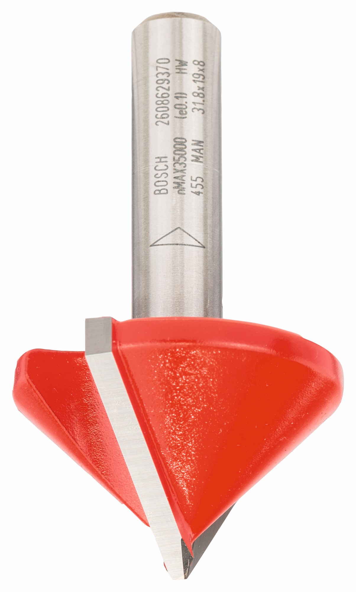 Fresa para ranurar en V Expert for Wood, 8 mm, D 31,8 mm, L 19 mm, G 51 mm, 90°