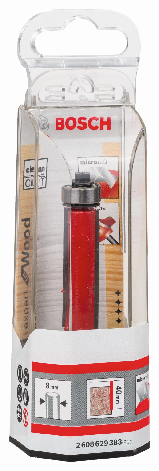 Fresa para recortar Expert for Wood Laminate, 8 mm, D1 12,7 mm, L 40 mm, G 84 mm