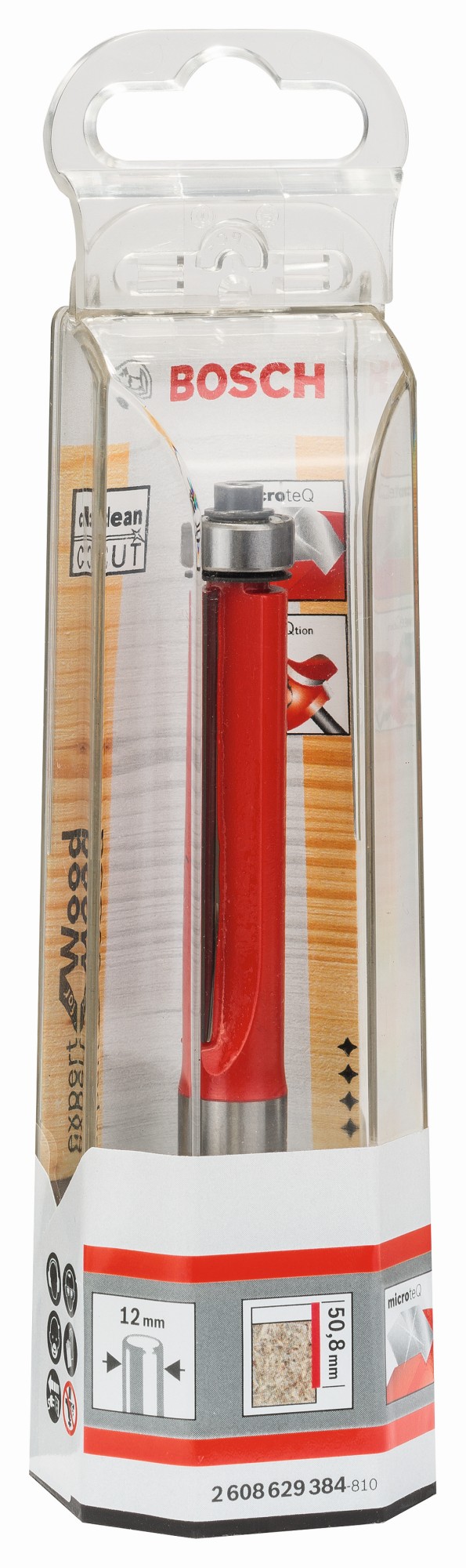 Fresa para recortar Expert for Wood Laminate, 12 mm, D1 12,7 mm, L 50,8 mm, G 106,8 mm