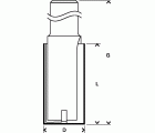 Fresa recta Expert for Wood, carburo, 8 mm, D1 10 mm, L 31,8 mm, G 69 mm