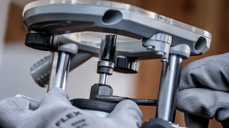 Broca fresadora de recorte al ras PRO con cojinete inferior, Ø 6,35 x L 20, vástago de 8 mm