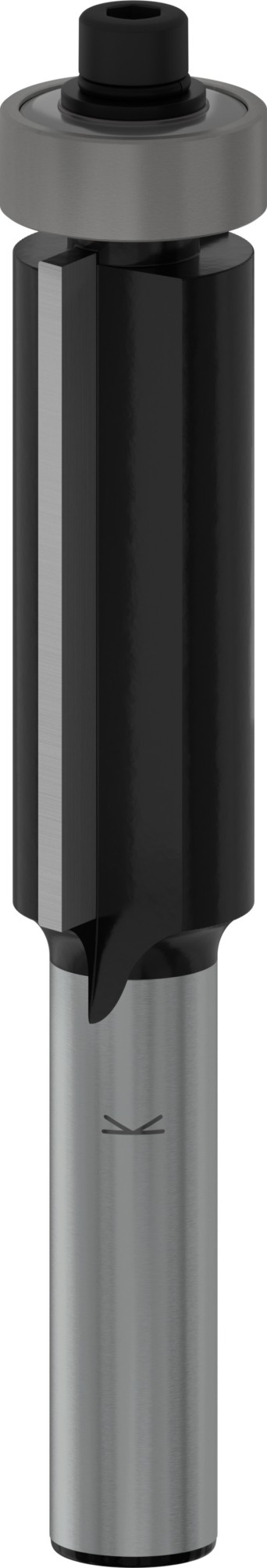 Broca fresadora de recorte al ras PRO con cojinete inferior, Ø 12,7 x L 40, vástago de 8 mm