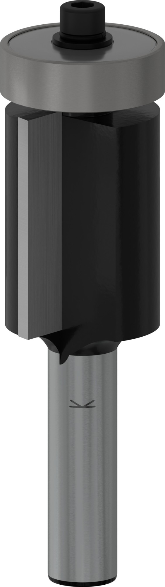 Broca fresadora de recorte al ras PRO con cojinete inferior, Ø 19 x L 25,4, vástago de 8 mm