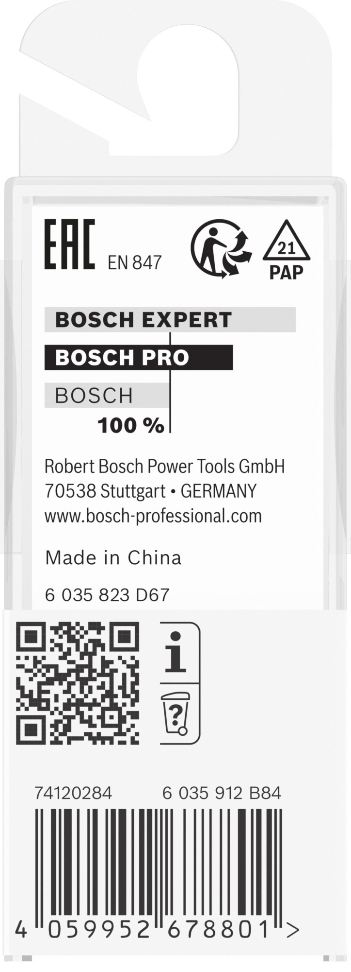 Broca fresadora PRO para bocallaves, Ø 8,5 x Ø 5,6, vástago de 8 mm