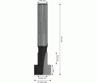 Broca fresadora PRO para bocallaves, Ø 13,5 x Ø 8,6, vástago de 8 mm