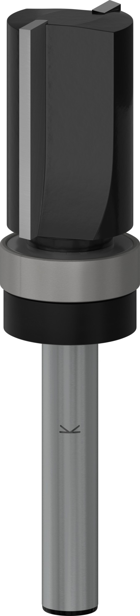 Broca fresadora de recorte al ras PRO con cojinete superior, Ø 5/8" x L 1", vástago de 1/4"