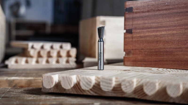 Broca fresadora para cola de milano PRO, 15°, vástago de 1/4″