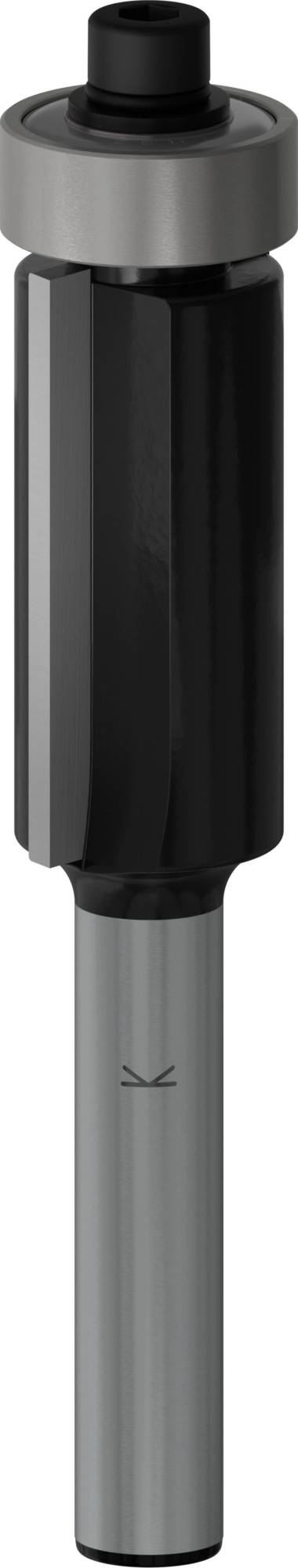 Broca fresadora de recorte al ras PRO con cojinete inferior, Ø 1/2" x L 1", vástago de 1/4"