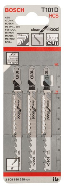 Hoja de sierra de calar T 101 D. Clean for Wood