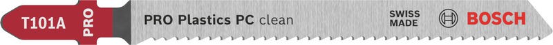 PRO Plastics PC clean T101A Jigsaw Blade, 100 mm, 3 pcs. Special for Acrylic