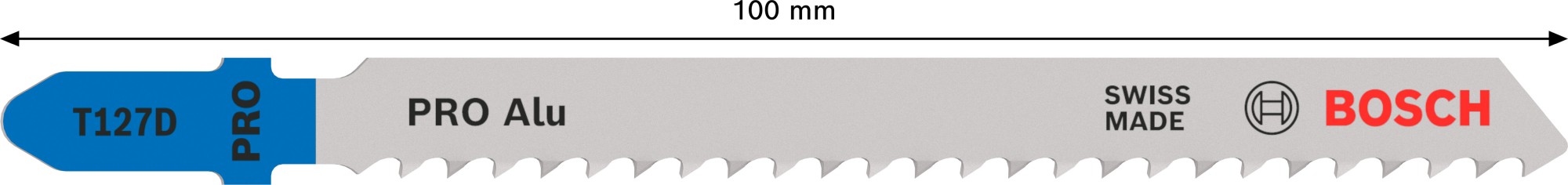 Hoja de sierra de calar PRO Alu T127D, 100 mm, 100 unidades