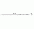 Set de hojas de sierra tándem PRO Wood TF350M, 408 mm, 2 unidades