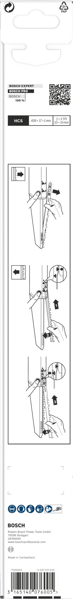Set de hojas de sierra tándem PRO Wood TF350M, 408 mm, 2 unidades