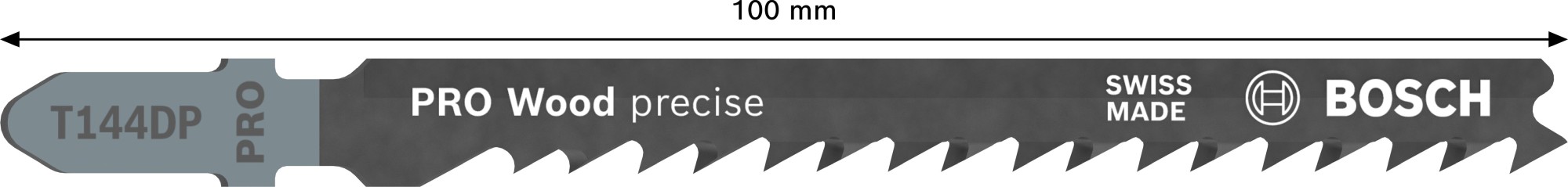 Hoja de sierra de calar PRO Wood precise T144DP 100 mm, 5 uds.