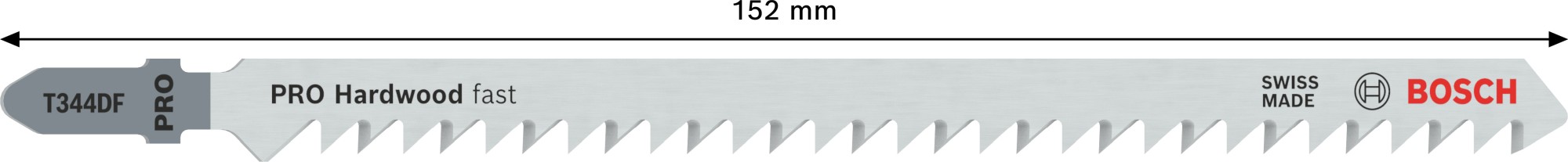 Hoja de sierra de calar PRO Hardwood fast T344DF 152 mm, 5 uds.