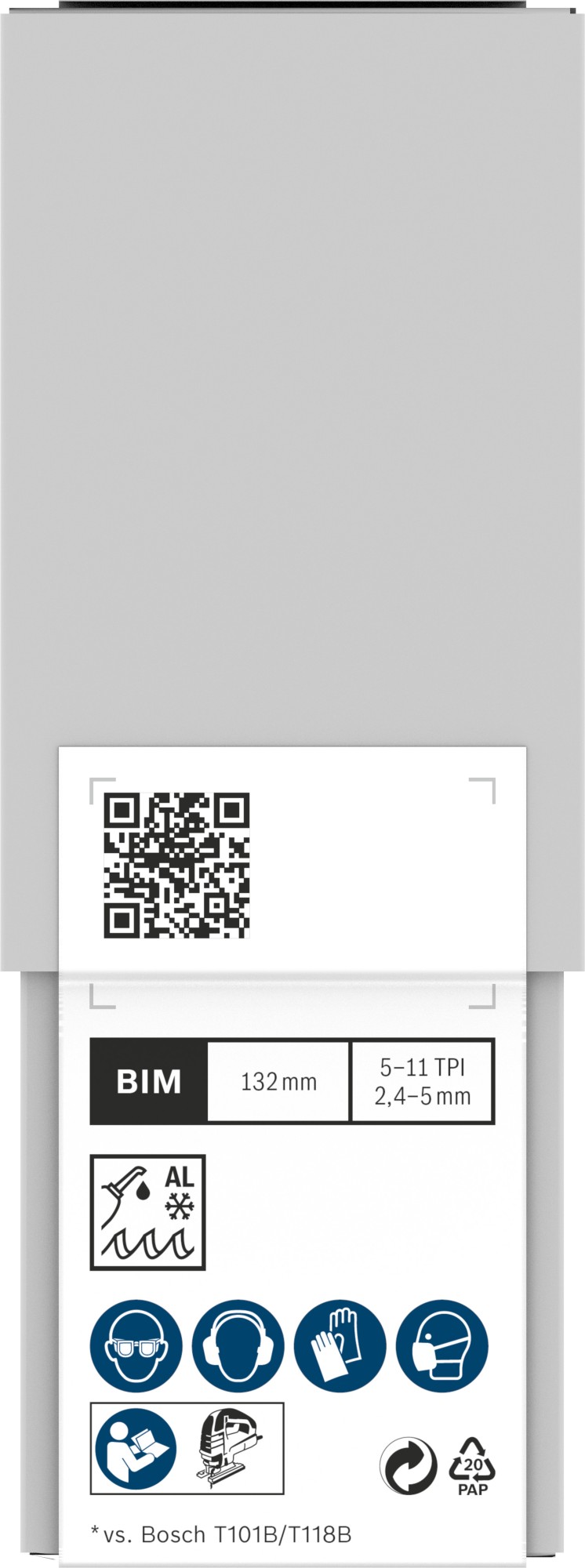 Hoja de sierra de calar PRO Multi Material thick and thin T345XF, 132 mm, 100 uds.