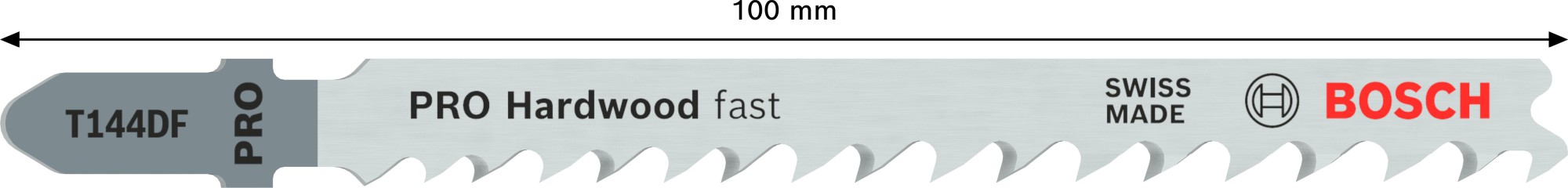 Hoja de sierra de calar PRO Hardwood fast T144DF 100 mm, 5 uds.