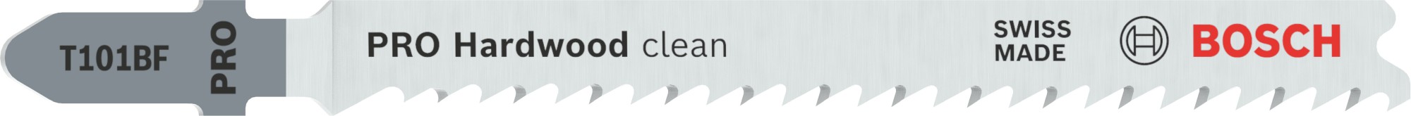 Hoja de sierra de calar PRO Hardwood clean T101BF, 100 mm, 25 uds.
