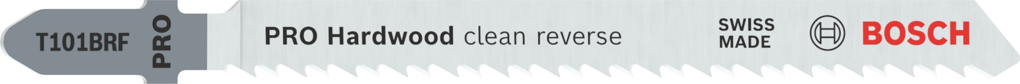 Hoja de sierra de calar PRO Hardwood clean reverse T101BRF, 100 mm, 25 uds.