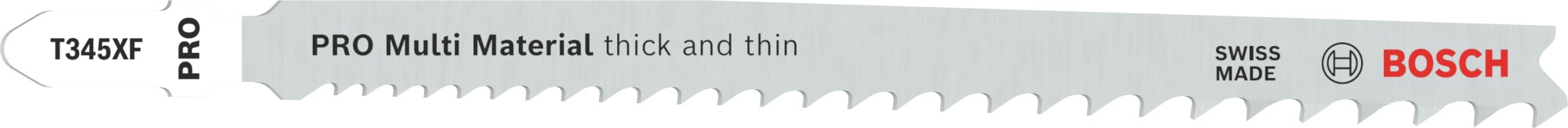 Hoja de sierra de calar PRO Multi Material thick and thin T345XF, 132 mm, 25 uds.