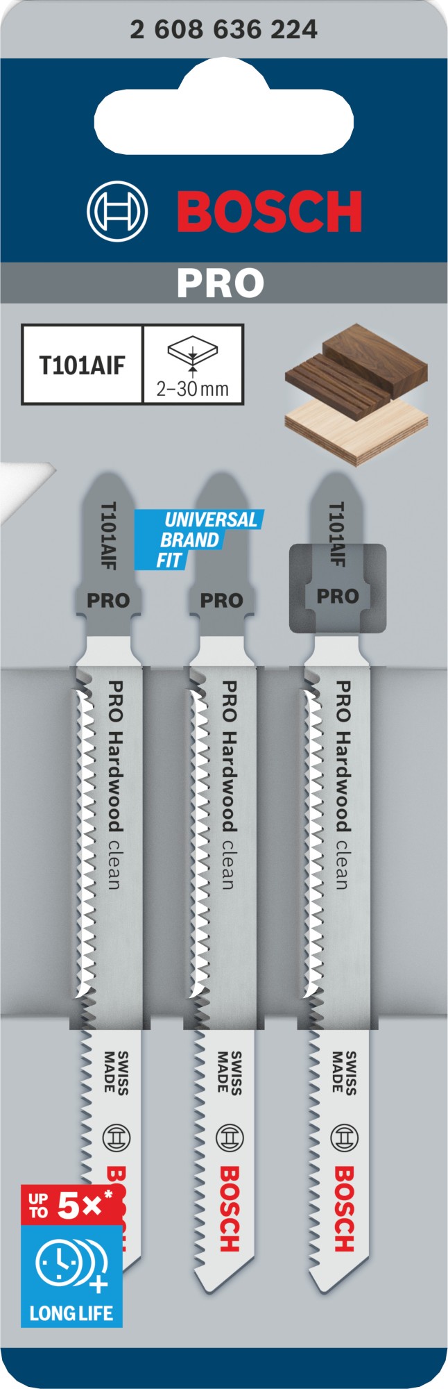 Hoja de sierra de calar PRO Hardwood clean T101AIF 100 mm, 3 uds.