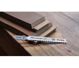 Hoja de sierra de calar PRO Laminate clean T101BIF, 83 mm, 5 uds.