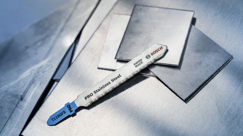 Hoja de sierra de calar PRO Stainless Steel T118GFS, 83 mm, 5 uds.