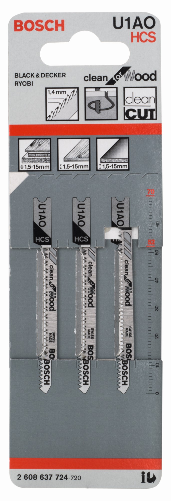 Hoja de sierra de calar U 1 AO