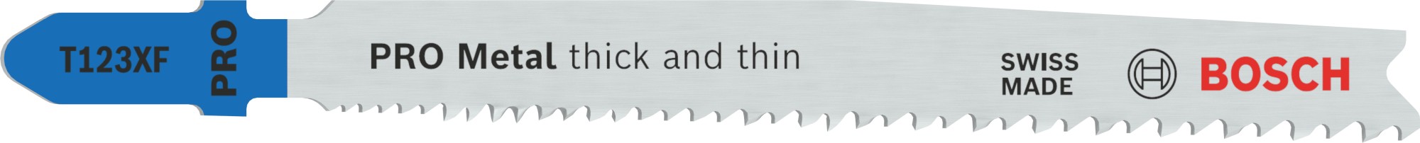 Hoja de sierra de calar PRO Metal thick and thin T123XF, 100 mm, 5 uds.