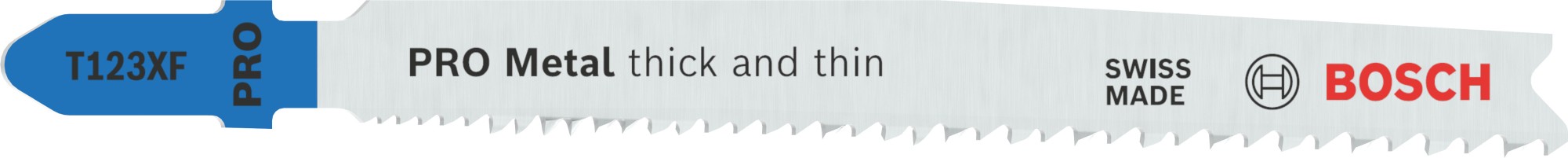 Hoja de sierra de calar PRO Metal thick and thin T123XF, 100 mm, 25 uds.