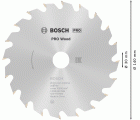 Hoja de sierra circular PRO Wood, 140 x 2,4 x 20 mm, T20