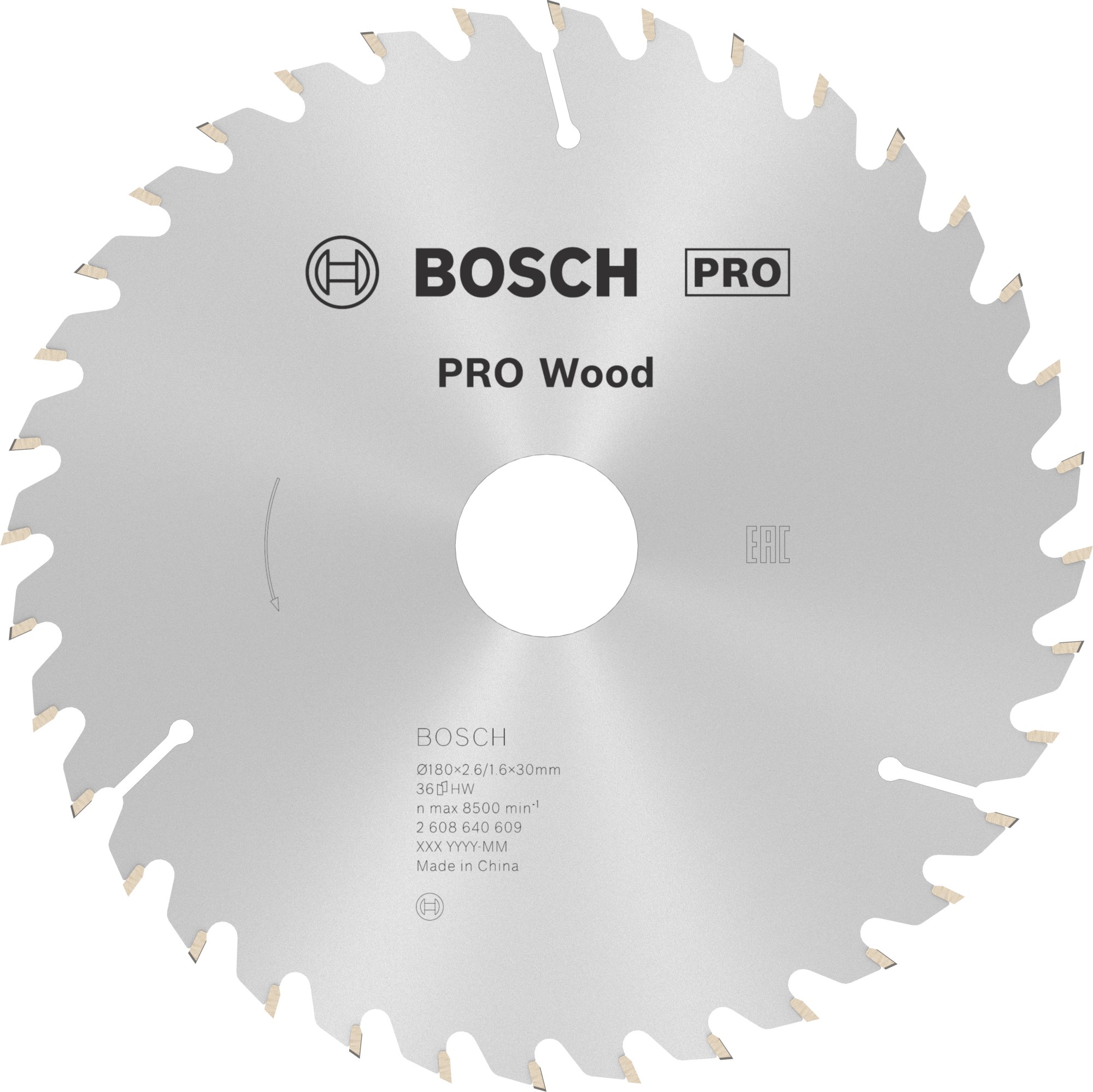 Hoja de sierra circular PRO Wood, 180 x 2,6 x 30 mm, T36