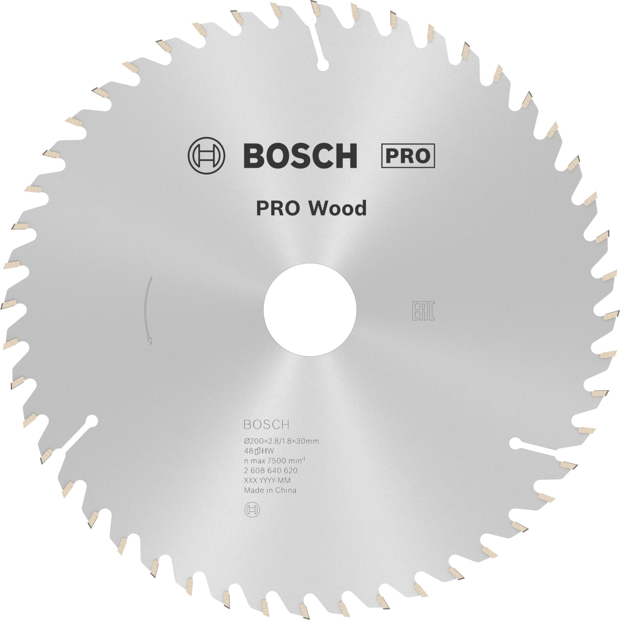 Hoja de sierra circular PRO Wood, 200 x 2,8 x 30 mm, T48