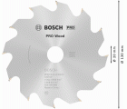 Hoja de sierra circular PRO Wood, 130 x 2,4 x 20 mm, T12