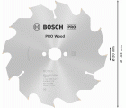 Hoja de sierra circular PRO Wood, 160 x 1,8 x 20 mm, T12