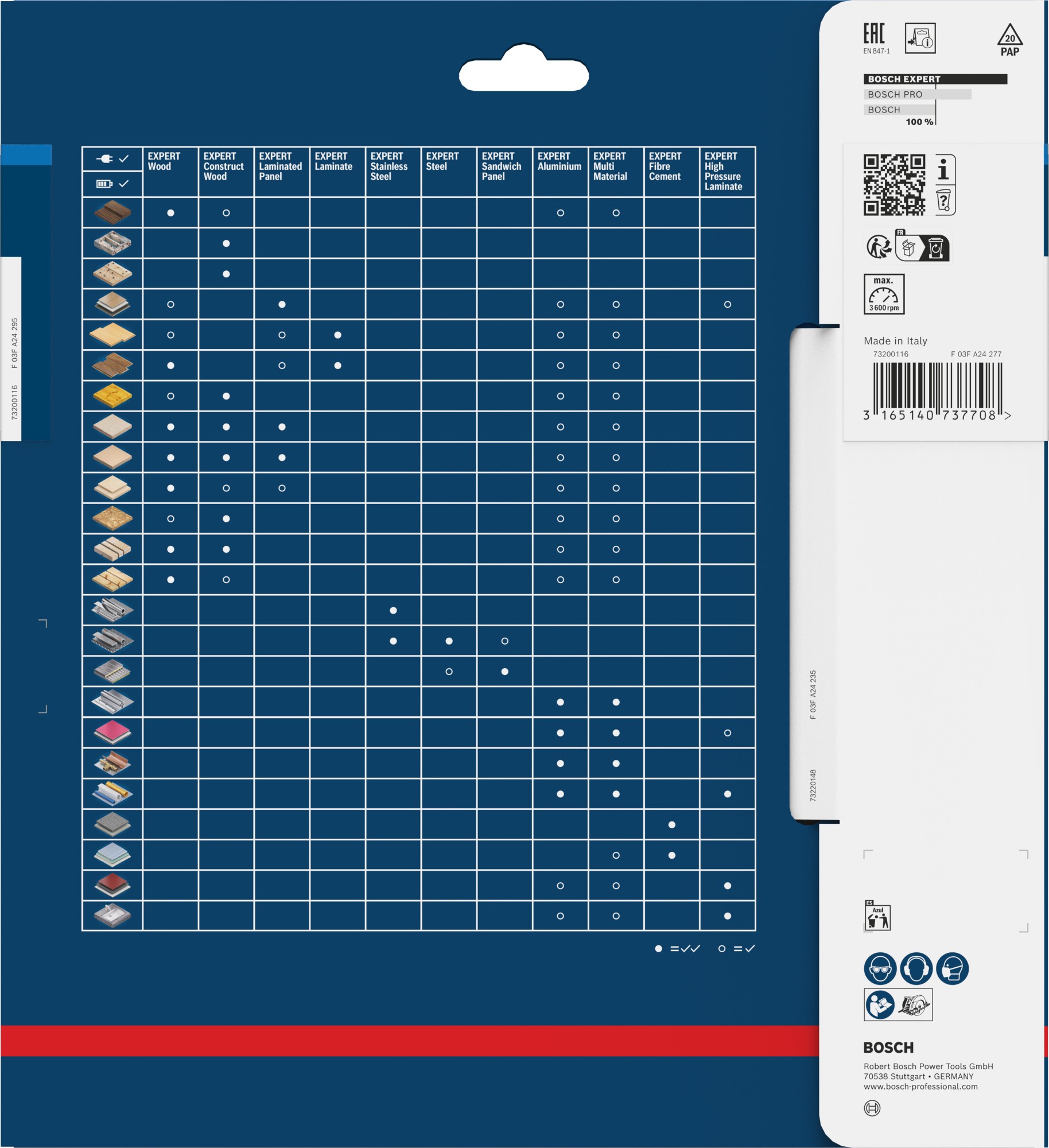 Hoja de sierra circular EXPERT Steel, 210 x 2/1,6 x 30 mm, T48