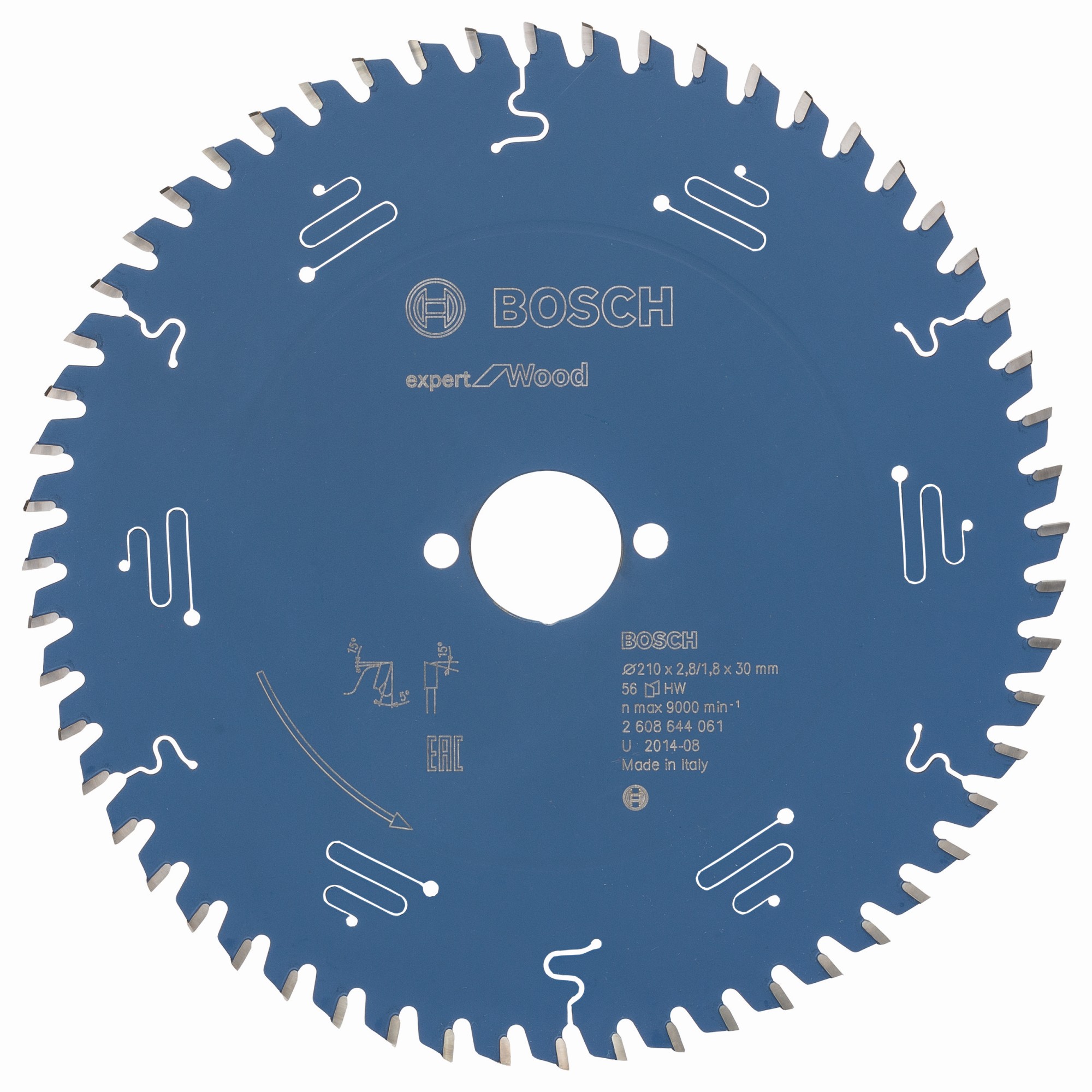 Hoja de sierra circular EXPERT Wood, 210 x 2,8/1,8 x 30 mm, T56