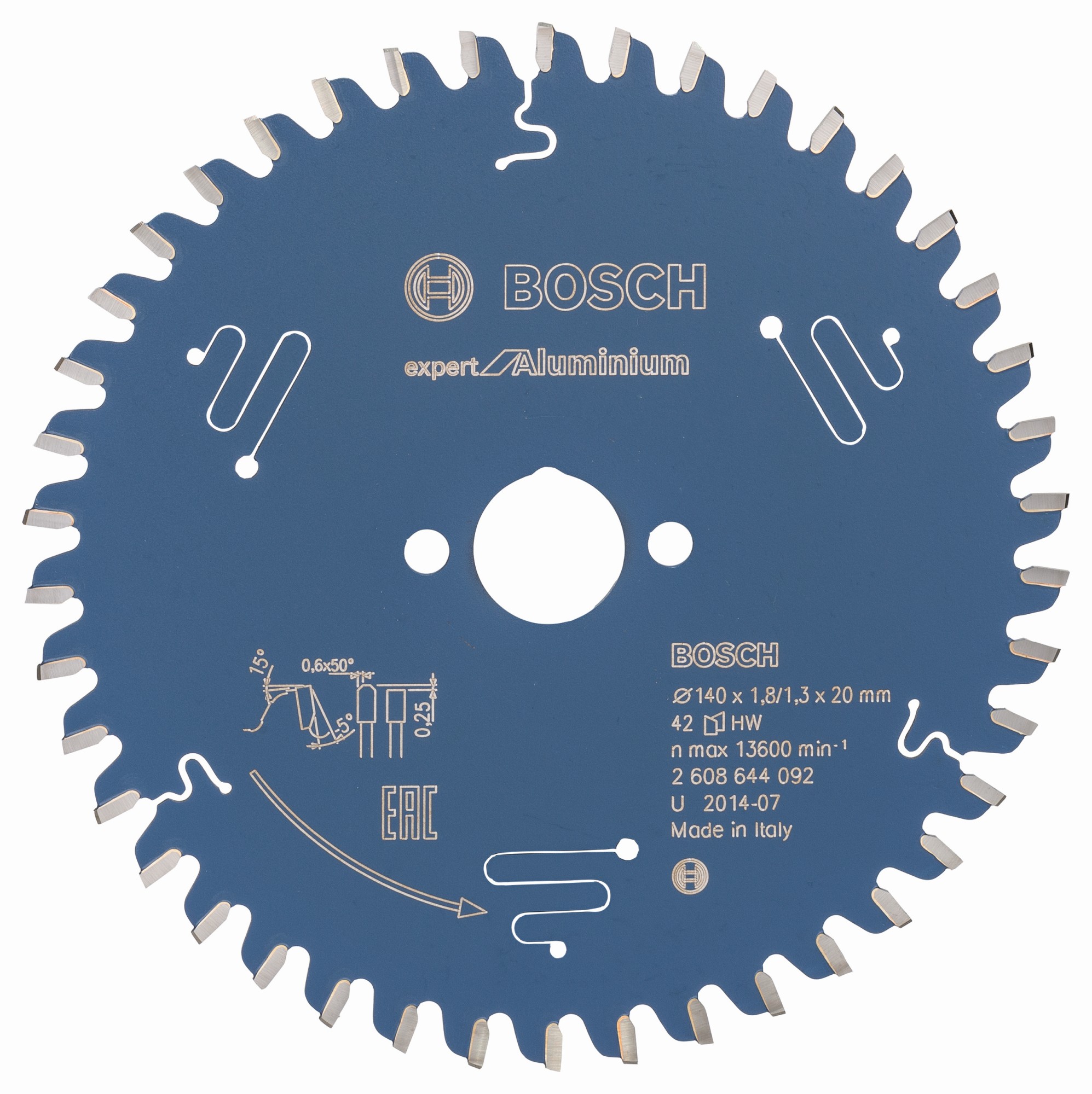 Discos de sierra circular Expert for Aluminium para sierras portátiles