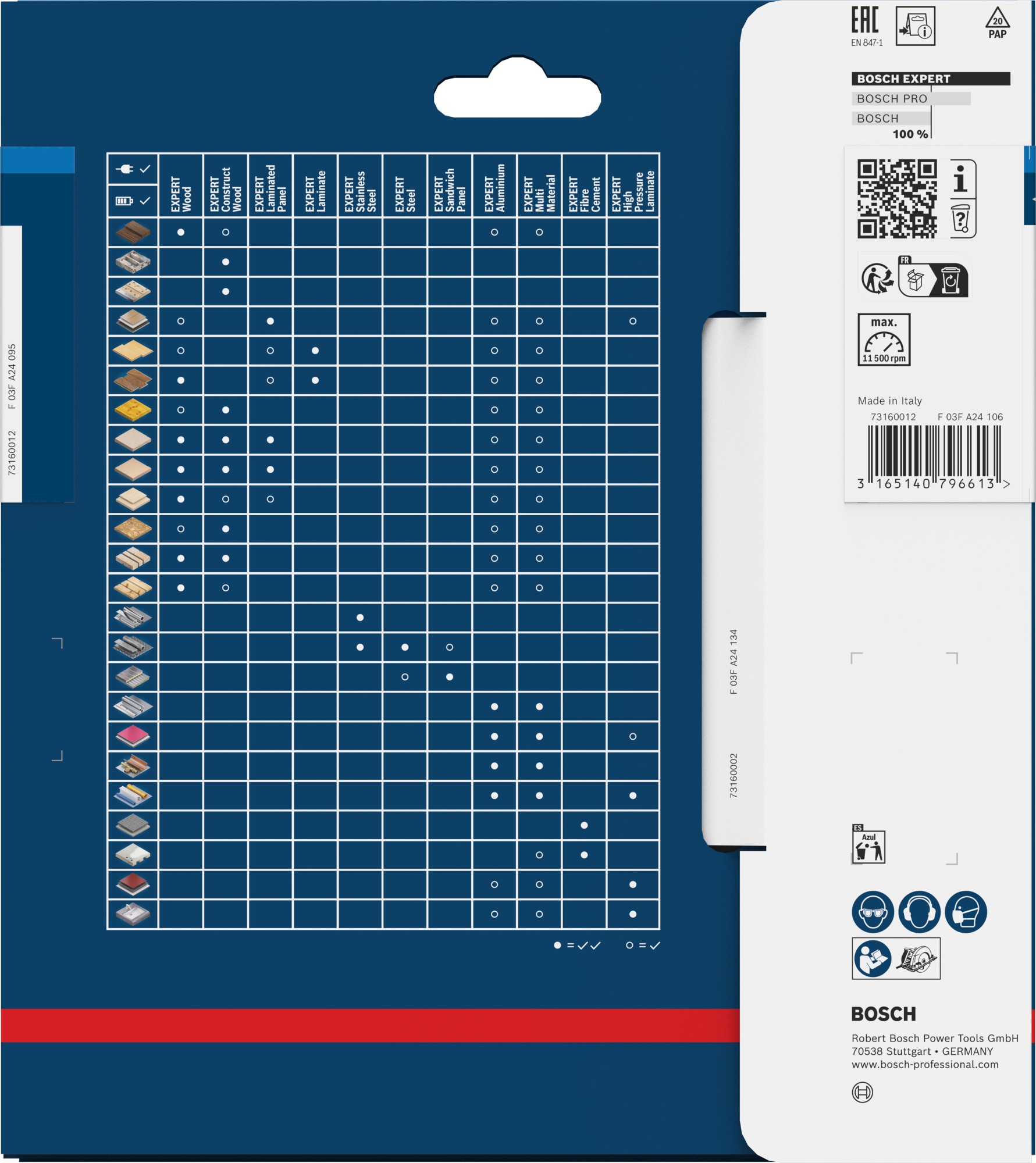 Hoja de sierra circular EXPERT Aluminium, 165 x 2,6/1,6 x 20 mm, T52
