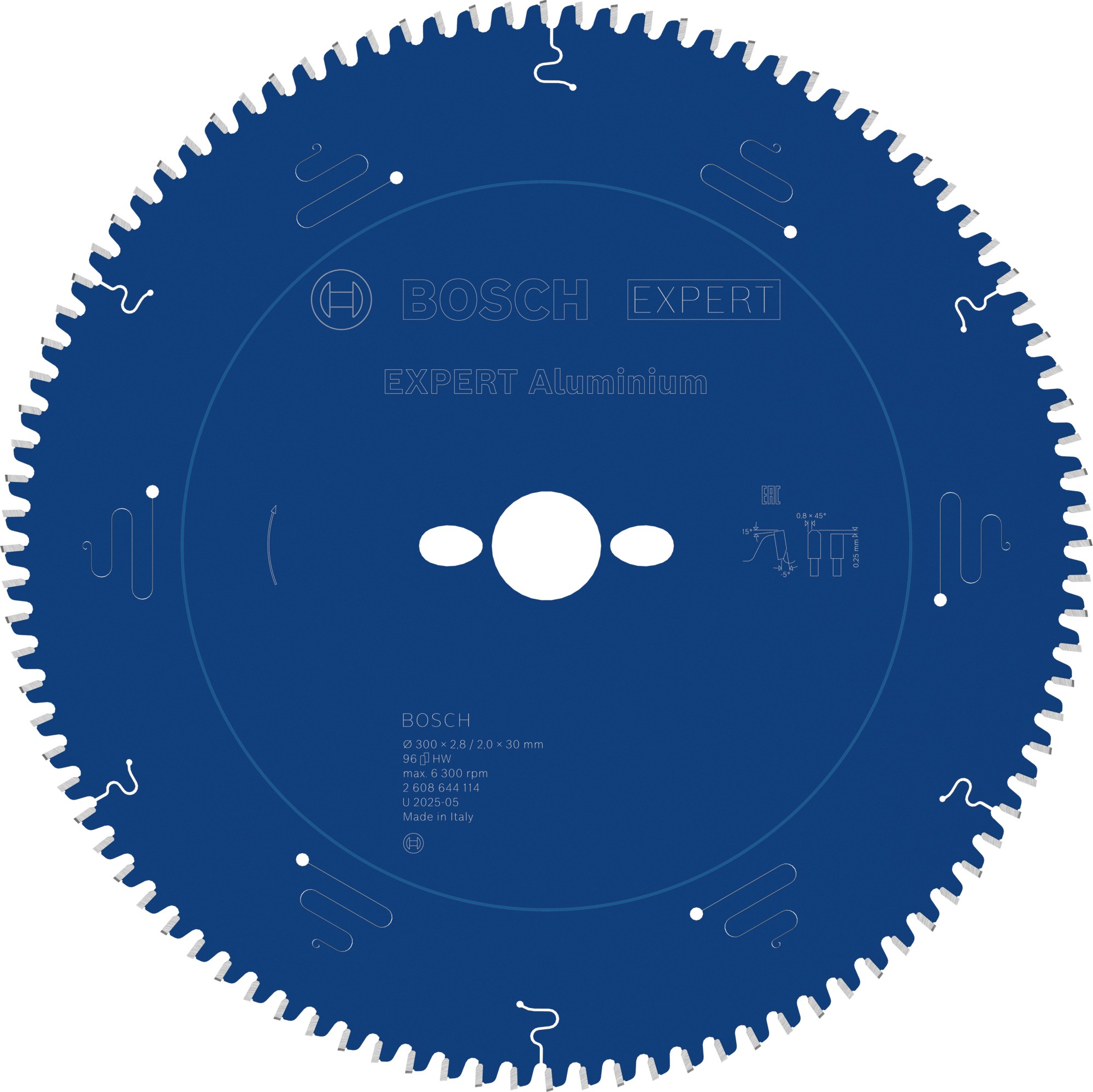 Hoja de sierra circular EXPERT Aluminium, 300 x 2,8/2 x 30 mm, T96