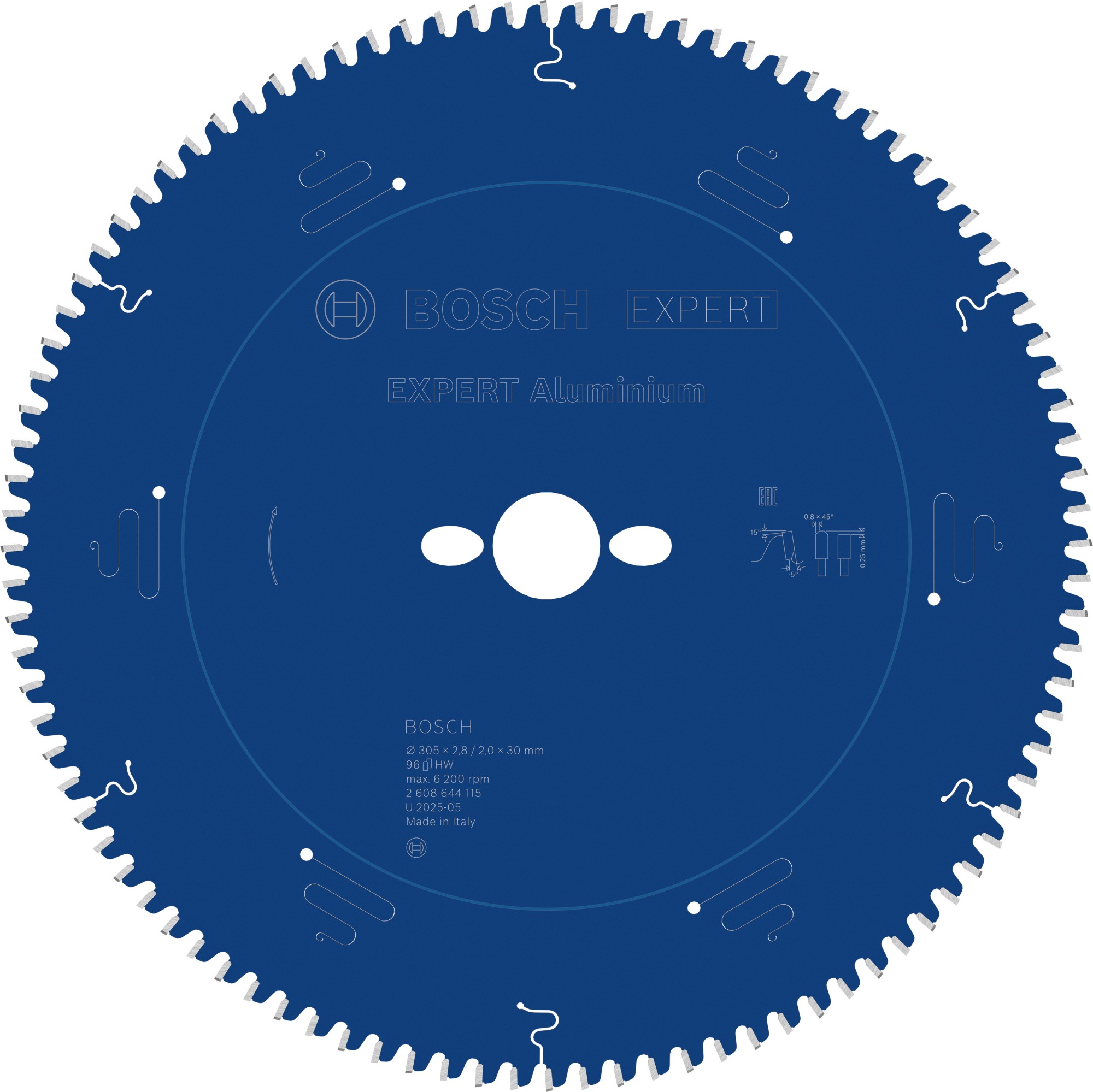 Hoja de sierra circular EXPERT Aluminium, 305 x 2,8/2 x 30 mm, T96