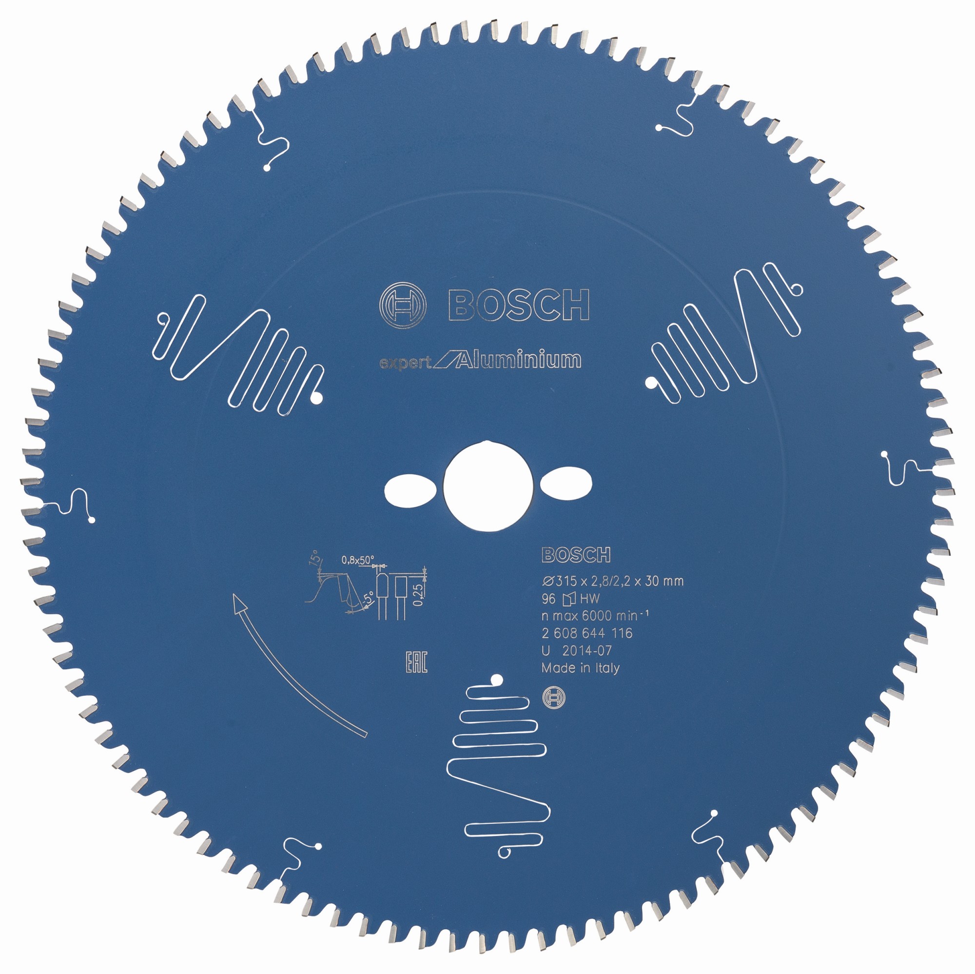 Hoja de sierra circular EXPERT Aluminium, 315 x 2,8/2,2 x 30 mm, T96